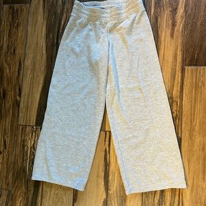 Gray Elastic Waist Pants
